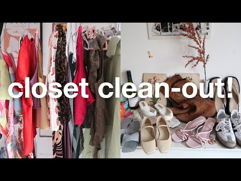 another BIG a$$ closet clean out!!👢*going through all of my clothes, decluttering & organizing*