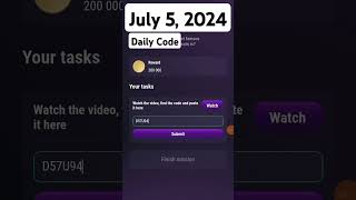 TapSwap Daily Cinema Code July 5 to 6, 2024 | Daily Code Today