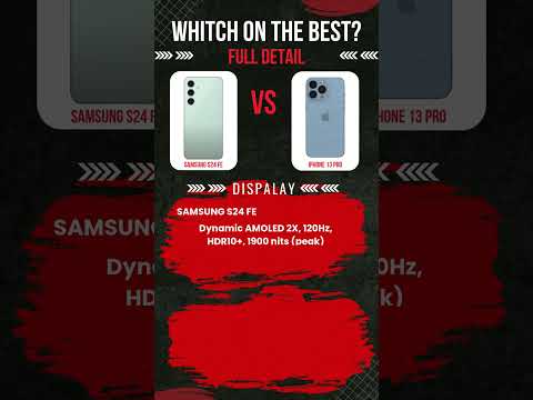 Samsung s24 FE vs Iphone 13 Pro  Full Detail ⚡Which one is Best #iphone15 #iphone16