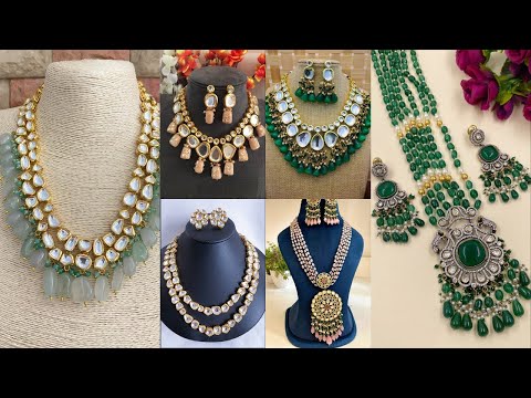 Latest Kundan Necklace Designs 2024-25//Kundan Necklace for Festivals//Bridal Kundan Sets Ideas