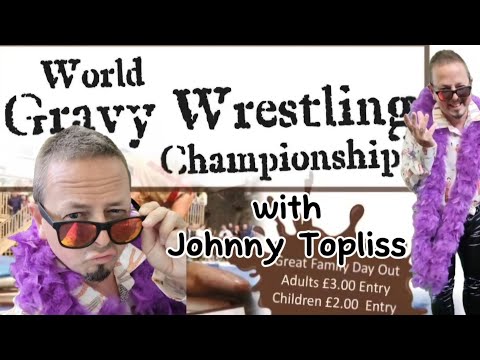 The World Gravy Wrestling Championship 2024 with Johnny Topliss. Rose and Bowl. Stacksteads. Bacup.