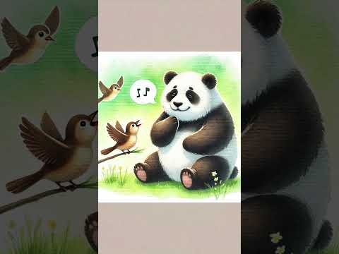 Story Melody: Panda's Teamwork #shortanimation #story #adorable #animalstories  #watercolor  #panda