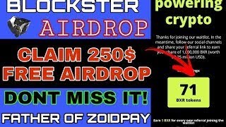 Blockster Airdrop for all worth 250$ don't miss