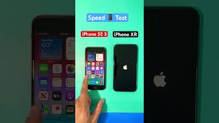 iPhone SE 3 vs iPhone XR Speed Test #iphonese3 #iphonexr #speed #test #iphone #shorts