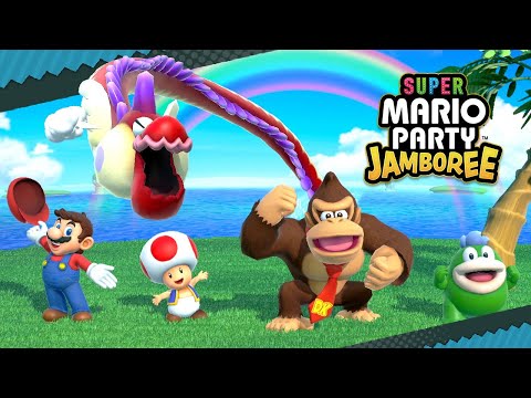 Super Mario Party Jamboree - Story Mode - Part 1: Goomba Lagoon (All Mini Stars)