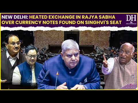 New Delhi: Heated exchange in Rajya Sabha over currency notes found on Singhvi's seat