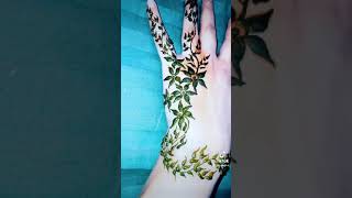 Simple and easy mehndi design final look 👀 #designwithus #SHumera #shorts #Youtubeshorts