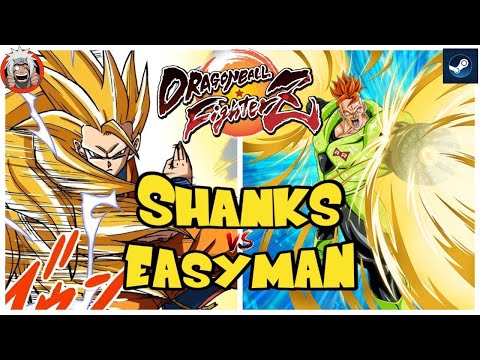 DBFZ Easyman vs Shanks (VegetaSSJ, GokuSSJ, Gohan) vs (A21, Yamcha, A16)