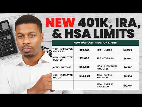 IRS Releases NEW 2025 401K, IRA, and HSA Limits. What You Need To Know