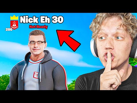 I Pretended To Be NICK EH 30 In Ranked Fortnite!