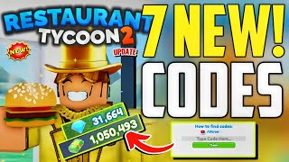 ⚠️DECEMBER!⚡CODES⚠️RESTAURANT TYCOON 2 ROBLOX CODES - RESTAURANT TYCOON 2 CODES