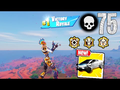 75 Elimination Solo Vs Squads "Zero Build" Gameplay Wins (NEW! Fortnite Chapter 5 Season 3)