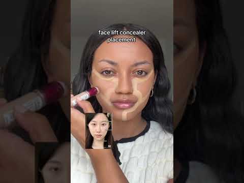 face lift concealer placement