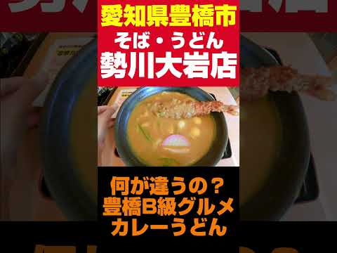 創業100年越えのうどん屋勢川。衝撃のB級グルメ豊橋カレーうどん！　#Shorts #ショート #食堂  #愛知県 #豊橋市 #豊橋グルメ  #うどん #カレーうどん #愛知グルメ