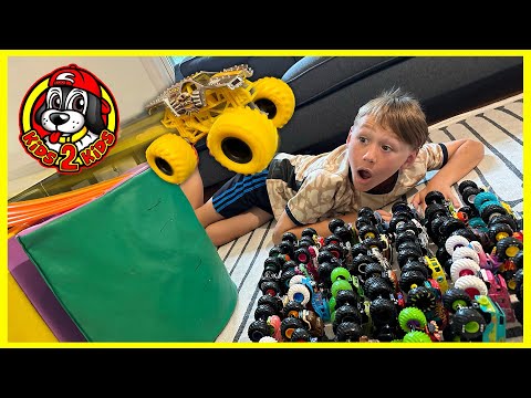 KIDS PLAY-ALONG | BUILD WITH CALEB A MONSTER TRUCK RACE TRACK