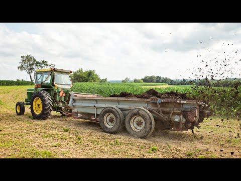 Spreading Manure on Alfalfa