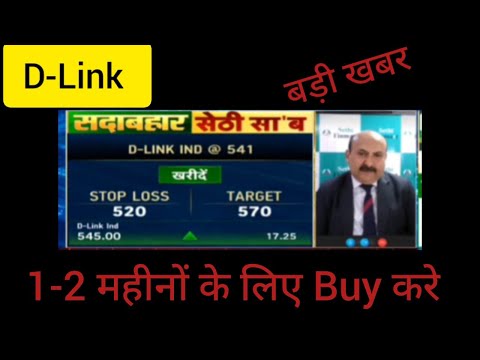 D-Link Share Latest News, D-Link Share chart analysis, D-Link share Target, Anil singhvi on D-Link