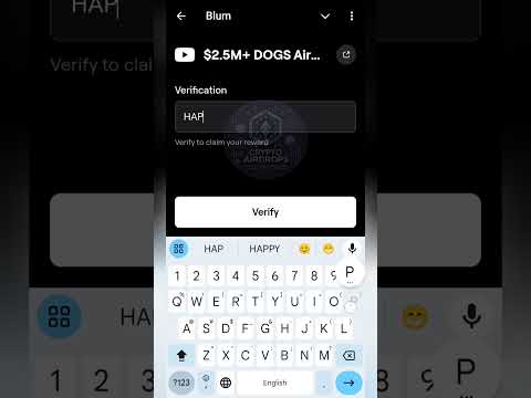 +2.5M #DOGS Airdrop Blum Video Code #blum #blumairdrop #tap2earn #latestairdrops #memetoken #meme