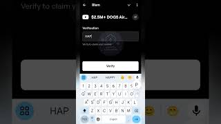 +2.5M #DOGS Airdrop Blum Video Code #blum #blumairdrop #tap2earn #latestairdrops #memetoken #meme