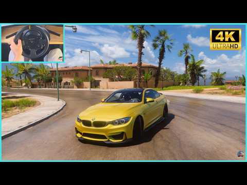 Forza Horizon 5 - BMW M4 Coupe 600HP | Steering Wheel Gameplay [4K]