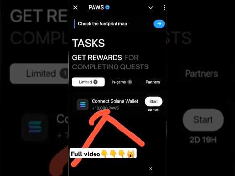 Paws Solana Wallet Connect Bangla | How To Connect Phantom To Paws | Paws Airdrop New Task