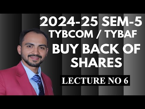 #6 TYBCOM  TYBAF Buy Back of Shares || SIRAJ SHAIKH MUMBAI UNIVERSITY| 2024-25 |