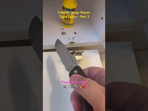 Cabinet Hinge RepairTight Space - Part 2