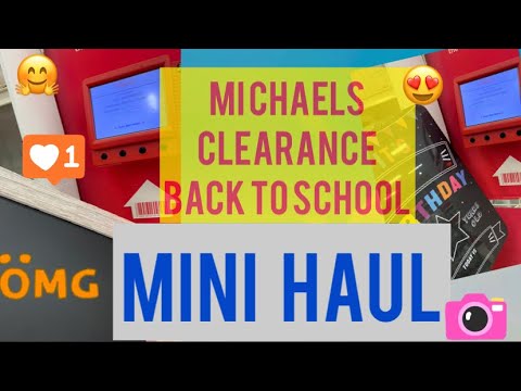 Michaels Back to School Mini Haul | 90% Off | NOT Michaels Grab Bag