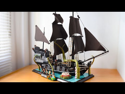 LEGO The Black Pearl vs the Kraken Diorama MOC