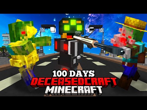 I Spent 100 Days in DECEASED CRAFT Modded Minecraft!