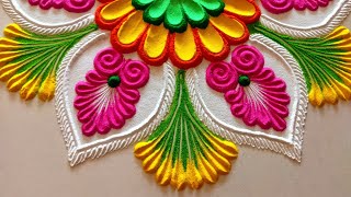 Diwali rangoli design|| Festival rangoli designs|| Rangoli for diwali|| Simple rangoli design||