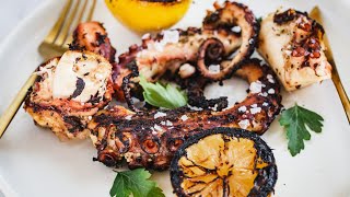 Greek-Inspired Grilled Octopus Recipe