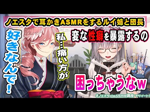 ルイ姉の耳かきASMRがどこか可笑しすぎるw 【ホロライブ切り抜き 白銀ノエル 鷹嶺ルイ ノエスタdeASMR講座】