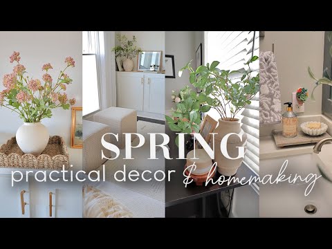 SPRING PRACTICAL DECORATING | BUDGET FRIENDLY HOME STYLING IDEAS FOR EVERYDAY + SPRING 2024