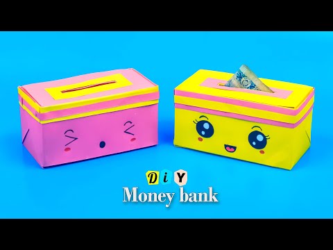 Origami Money Bank | Cute Money Bank From Paper | how to make money saving box | Paper money bank