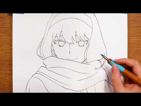 How to paint with COLOR PENCILS AND MARKERS [ Yor - SPY X FAMILY ]