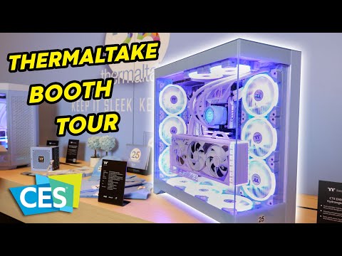 You NEED to see these PC cases! - Thermaltake Booth Tour CES 2024