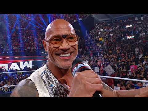 The Rock acknowledges Cody Rhodes: Raw, Jan. 6, 2025