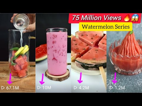 😱 75 Million views on Watermelon series 🔥 | Viral recipes | Trending