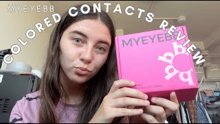 COLORED CONTACTS REVIEW | MYEYEBB COLORED CONTACTS