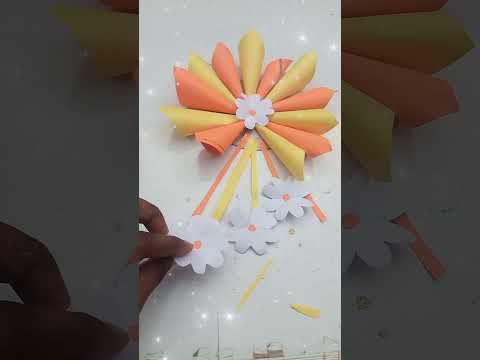 Amazing paper flowers 🌹 decoration ideas 🔥💡#ytshorts #viral #diy 🌟#papercraft 🔥 flowers 🌸