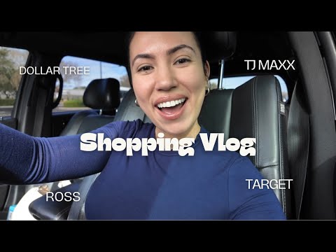 Shopping Vlog || Target, Tj Maxx, Ross, Dollar Tree!