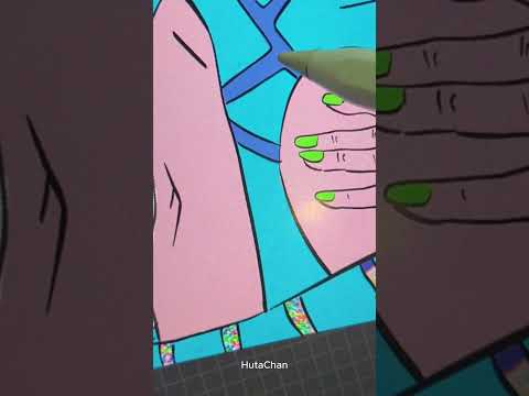 Drawing Jolyne Cujoh - Random color picker with PIXEL noise #shorts #jojosbizzareadventure