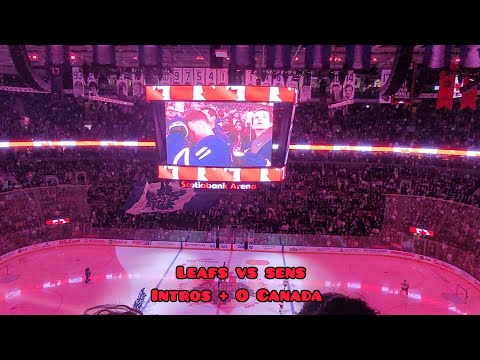 Leafs Vs Senators Intros and O Canada 11.12.2024