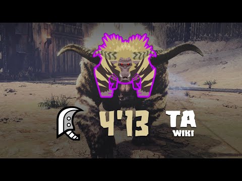 【MHWI】Tempered Furious Rajang Great Sword Solo 04'13"73 (TA Wiki Rules) | 激昂したラージャン 大剣ソロ