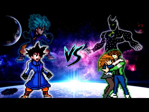 Goku TB V2 (New) VS Ben 10 S3 V4 (all form) in Jump Force Mugen