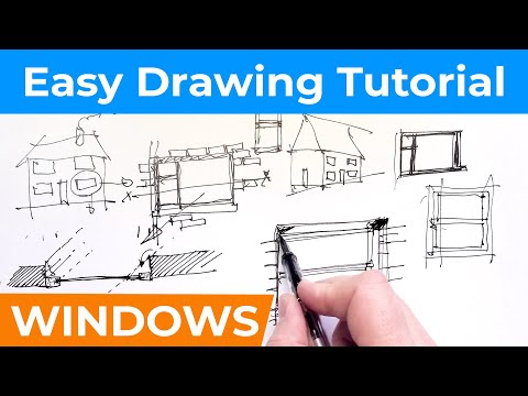 How to Draw Windows – Simple Linework Tutorial and Easy Tips