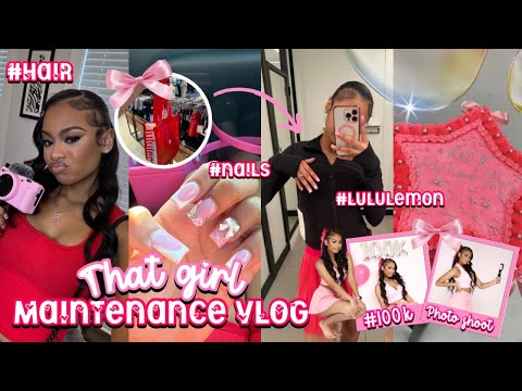 “THAT GIRL” Maintenance Vlog 🫧🌸 | I hit 100k, hair, shopping, makeup, nails || Ra’Mariah Alexia