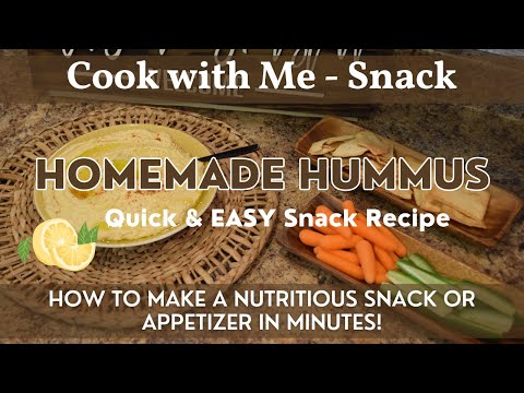 Homemade Hummus Recipe | Make a Nutritious & Delicious Snack in Minutes! | From Scratch Recipe