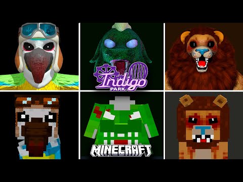 Indigo Park - EVOLUTION of ALL JUMPSCARES in All Games (Minecraft, Garry's Mod)